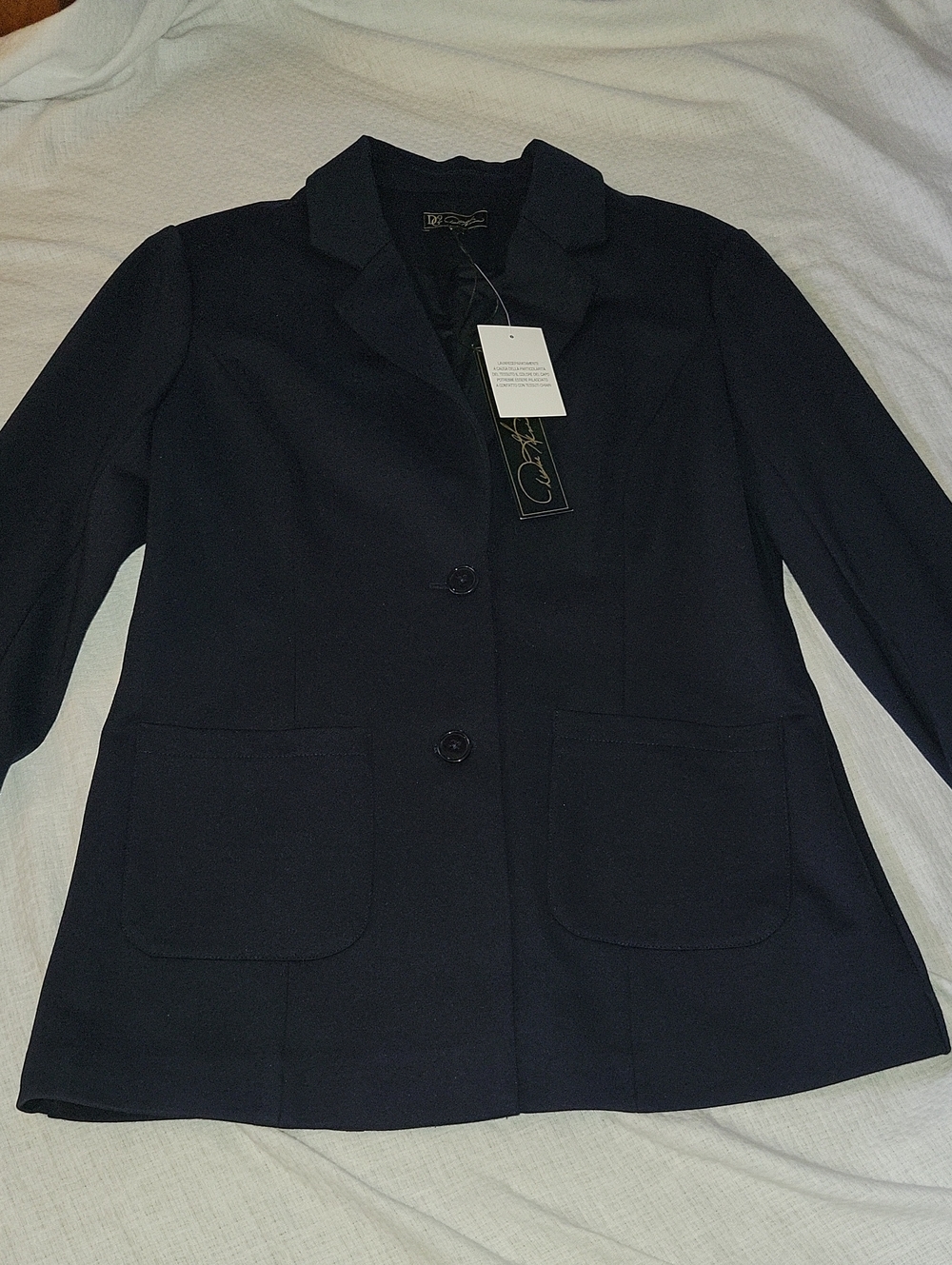 DG2 Diane Gilman Navy Blazer Medium NWT